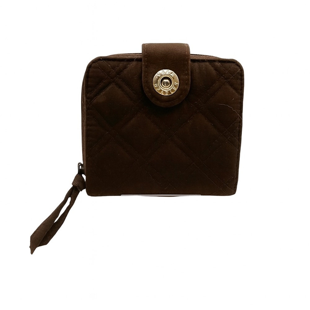 Vera Bradley Mini Zip Wallet‎ Expresso Brown